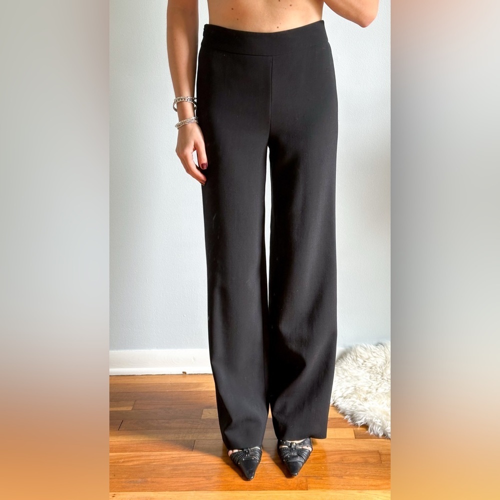 Giorgio Armani Women's Black Wool High Waist Dress Pants Italy size 36 or 4 - Picture 11 of 12